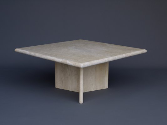 Italian Travertine Marble Coffee Table. 1970s-MB-1133047