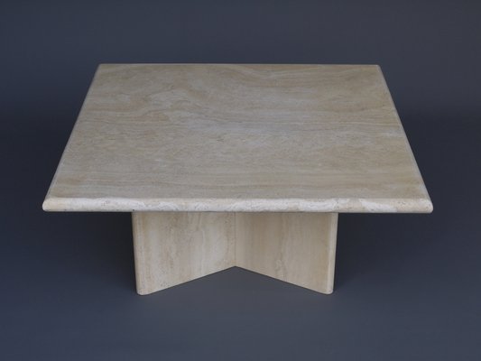 Italian Travertine Marble Coffee Table. 1970s-MB-1133047