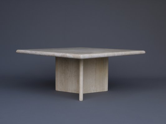 Italian Travertine Marble Coffee Table. 1970s-MB-1133047