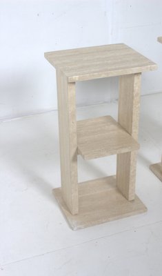 Italian Travertine Pedestal, 1970s-DR-1816826