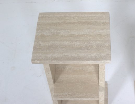 Italian Travertine Pedestal, 1970s-DR-1816826