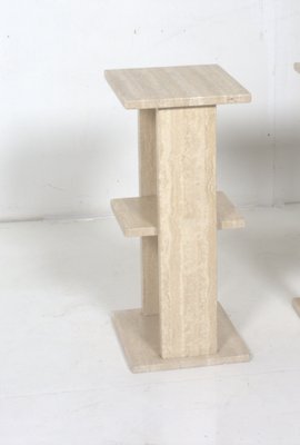 Italian Travertine Pedestal, 1970s-DR-1816826