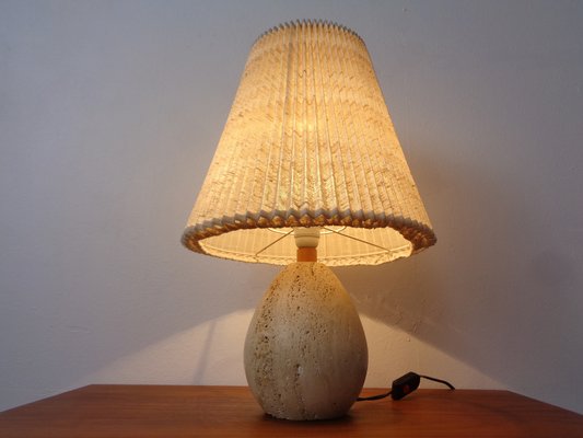 Italian Travertine Table Lamp, 1970s-RDW-1778008