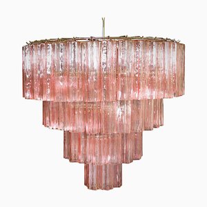 Italian Tronchi Chandelier in Pink Murano Glass, 1990s-OVO-1235221