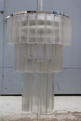 Italian Tube Chandelier from Venini, 1960s-EH-807351