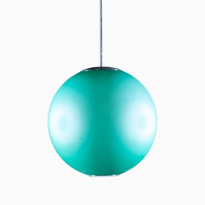 Italian Turquoise Ceiling Lamp by Fontana Arte-VEI-1744093