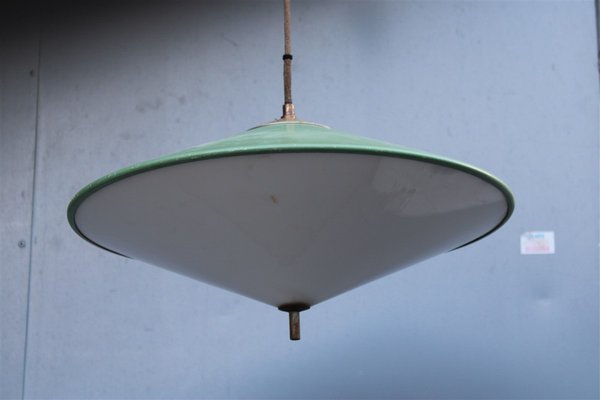 Italian UFO Chandelier in Metal and Acrylic Glass, 1950-EH-1796007