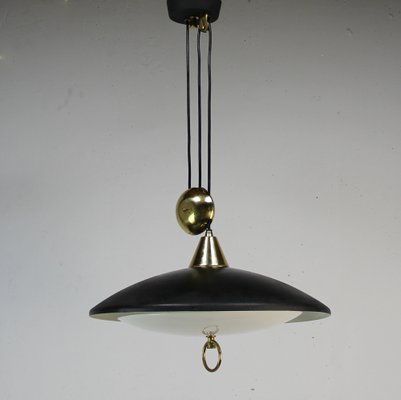 Italian Up and Down Lamp with Pulley, 1960s-NE-1396983