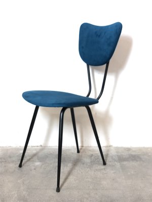 Italian Upholstered Metal Chair, 1960s-FQG-1754298