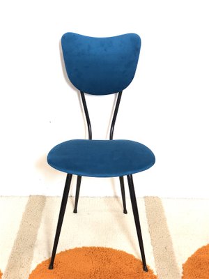 Italian Upholstered Metal Chair, 1960s-FQG-1754298