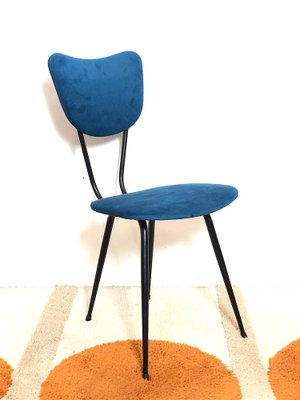 Italian Upholstered Metal Chair, 1960s-FQG-1754298