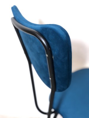 Italian Upholstered Metal Chair, 1960s-FQG-1754298