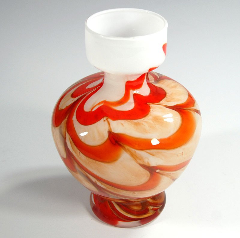 Italian Vase by Opalina Fiorentina for Stelvia, 1960s