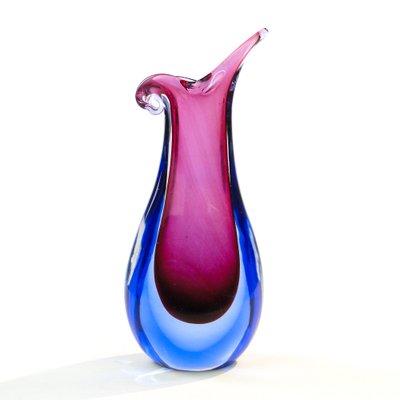 Italian Vase in Murano Glass from Mandruzzato, 1950s-BKO-1800616