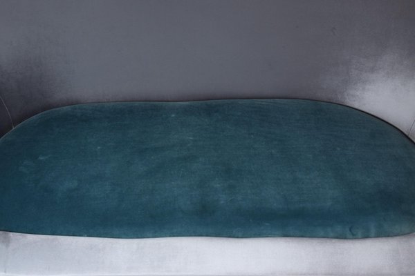 Italian Velvet Sofa from ISA Bergamo, 1950s-GXL-590590