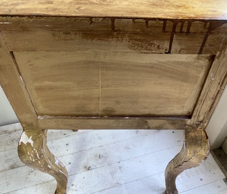 Italian Venetian Style Gold Painted Chest with Drawers and Floral Motifs, 1950s-WZZ-1152629