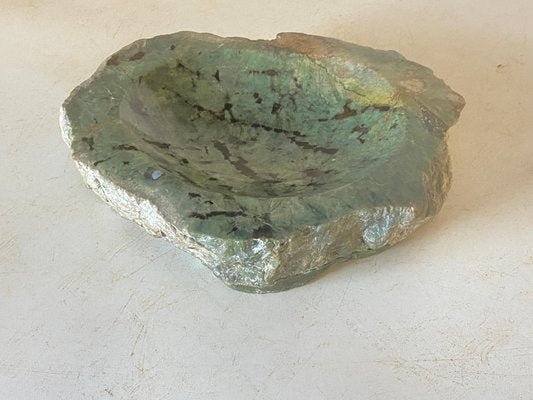 Italian Vide Poche Ashtray in Marble Green, 1960-UR-1782952