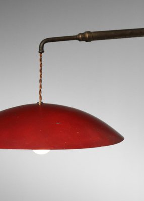 Italian Wall Light in Brass and Lacquered Metal attributed to Arredoluce, 1950s-YU-1802548