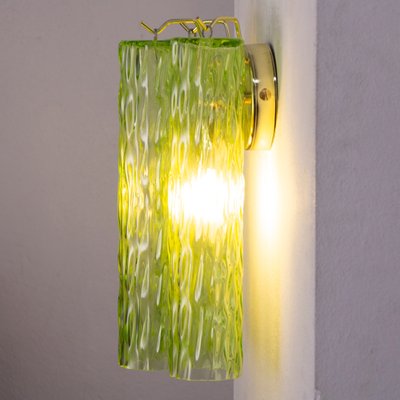 Italian Wall Light in Murano Green Glass, 1990s-MPO-1789160