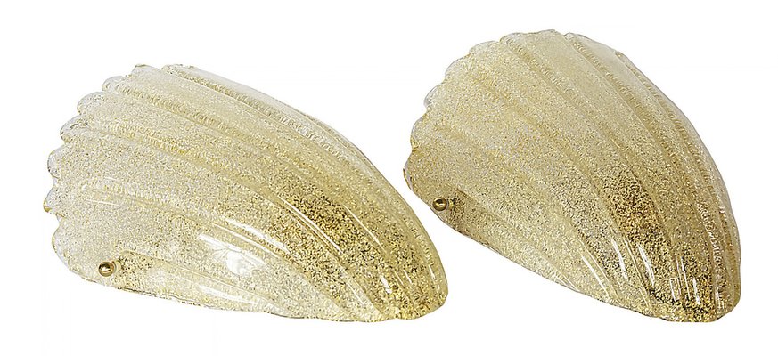 Italian Wall Light Sconces in Murano Glass, Set of 2-ZVH-1770448