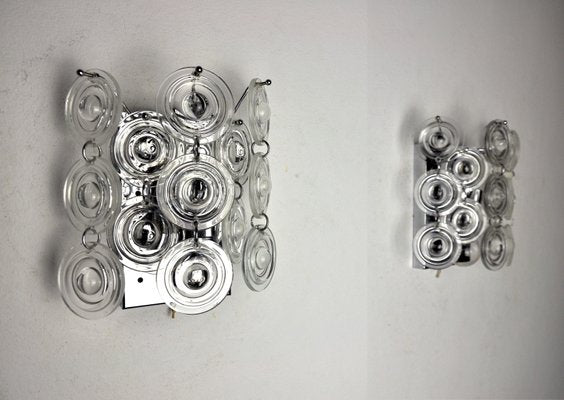 Italian Wall Lights by Oscar Torlasco, 1970s, Set of 2-EJE-1174600