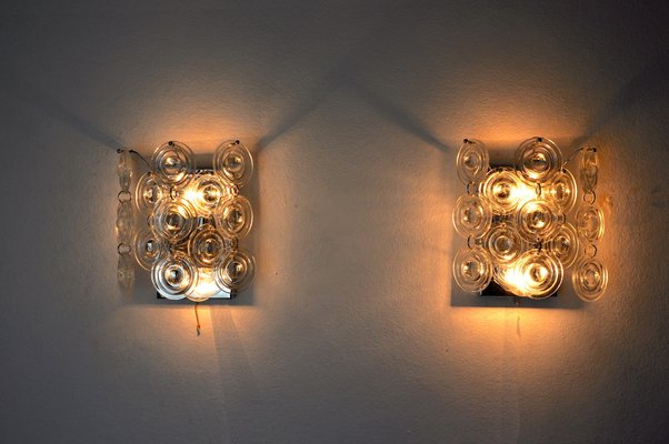 Italian Wall Lights by Oscar Torlasco, 1970s, Set of 2-EJE-1174600