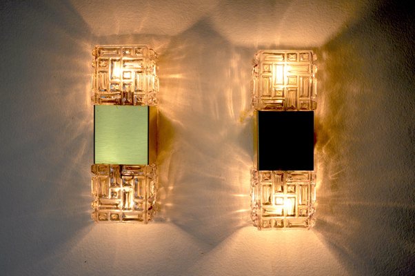 Italian Wall Lights from Sciolari, 1970, Set of 2-EJE-1174547