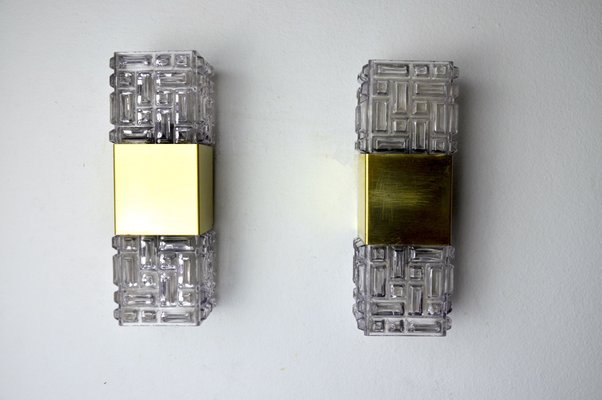 Italian Wall Lights from Sciolari, 1970, Set of 2-EJE-1174547