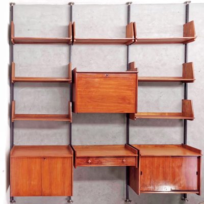 Italian Wall Unit in Teak, 1960s-PRS-1812484