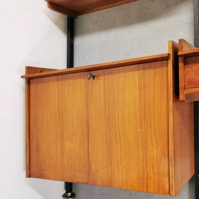 Italian Wall Unit in Teak, 1960s-PRS-1812484