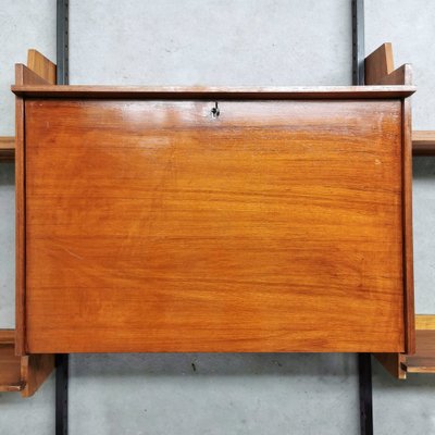 Italian Wall Unit in Teak, 1960s-PRS-1812484