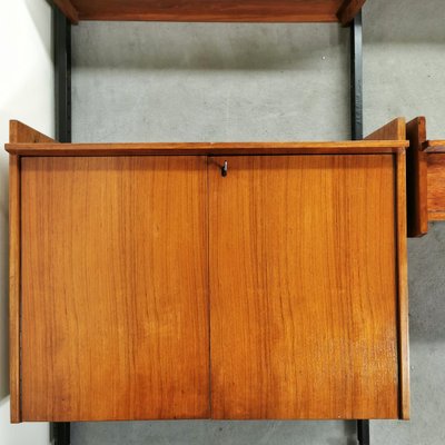 Italian Wall Unit in Teak, 1960s-PRS-1812484