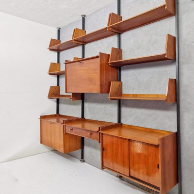 Italian Wall Unit in Teak, 1960s-PRS-1812484