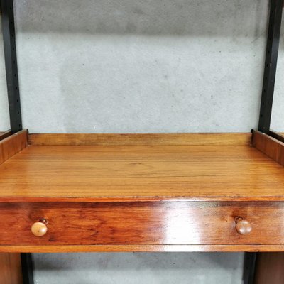 Italian Wall Unit in Teak, 1960s-PRS-1812484