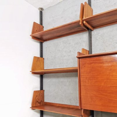 Italian Wall Unit in Teak, 1960s-PRS-1812484