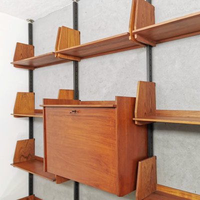 Italian Wall Unit in Teak, 1960s-PRS-1812484