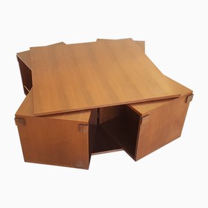 Italian Walnut Coffee or Bar Table by Bernini, 1960s-RD-2017158