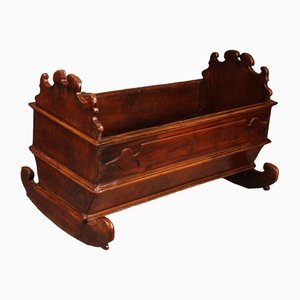 Italian Walnut Cradle, 1600s-HPU-1340654