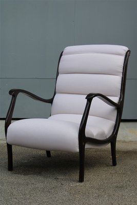 Italian Walnut Lounge Chairs from Arredamenti Corallo, 1950s, Set of 2-EH-727322