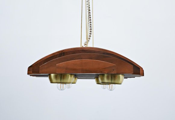 Italian Walnut Suspension, 1960s-FGA-923954