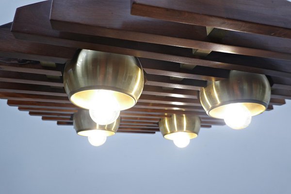 Italian Walnut Suspension, 1960s-FGA-923954