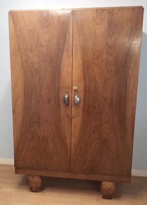 Italian Wardrobe in Walnut, 1920-BZF-1727805