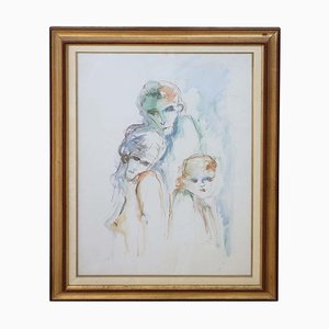 Italian Watercolor by Ernesto Treccani-DCO-1028336