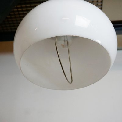 Italian White Acrylic & Aluminum Hanging Lamp from Stilux Milano, 1960s-MH-1152980