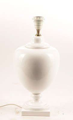 Italian White Ceramic Table Lamp, 1980s-RAQ-557419