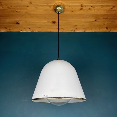 Italian White Kuala Pendant Lamp by Franco Bresciani for Guzzini Italy, 1970s-WQC-1311849