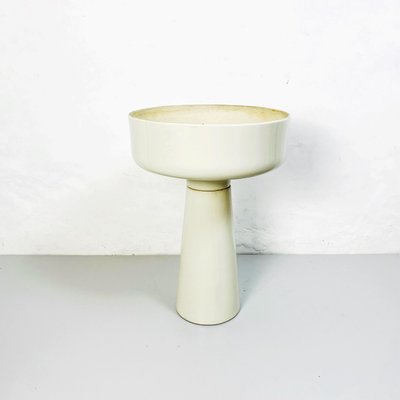 Italian White Porcelain Floor Planter by Angelo Mangiarotti for Brambilla, 1965-GDD-1155488