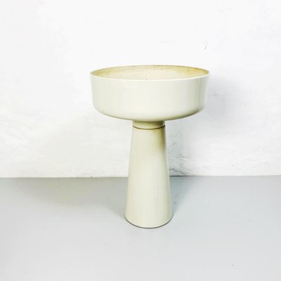 Italian White Porcelain Floor Planter by Angelo Mangiarotti for Brambilla, 1965-GDD-1155488