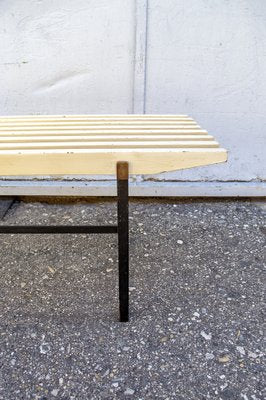 Italian White Wooden Bench, 1950s-VCV-1421724