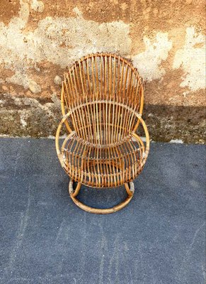 Italian Wicker Chair by Tito Agnoli, 1962-PUG-548257